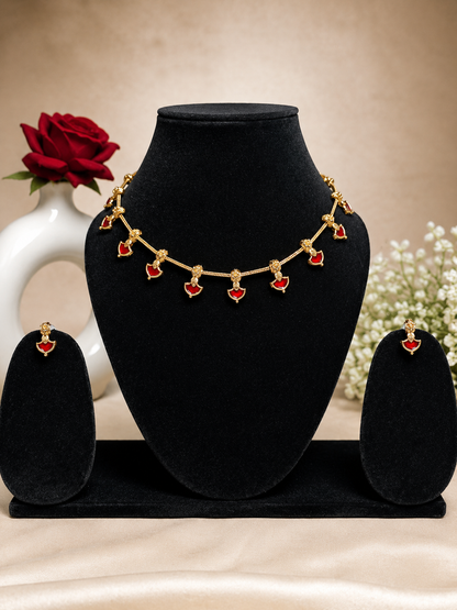 Enamel Traditional Necklace Set