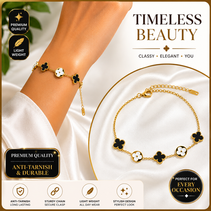 Classy Anti-Tarnish Gold-Plated Adjustable Charm Bracelet