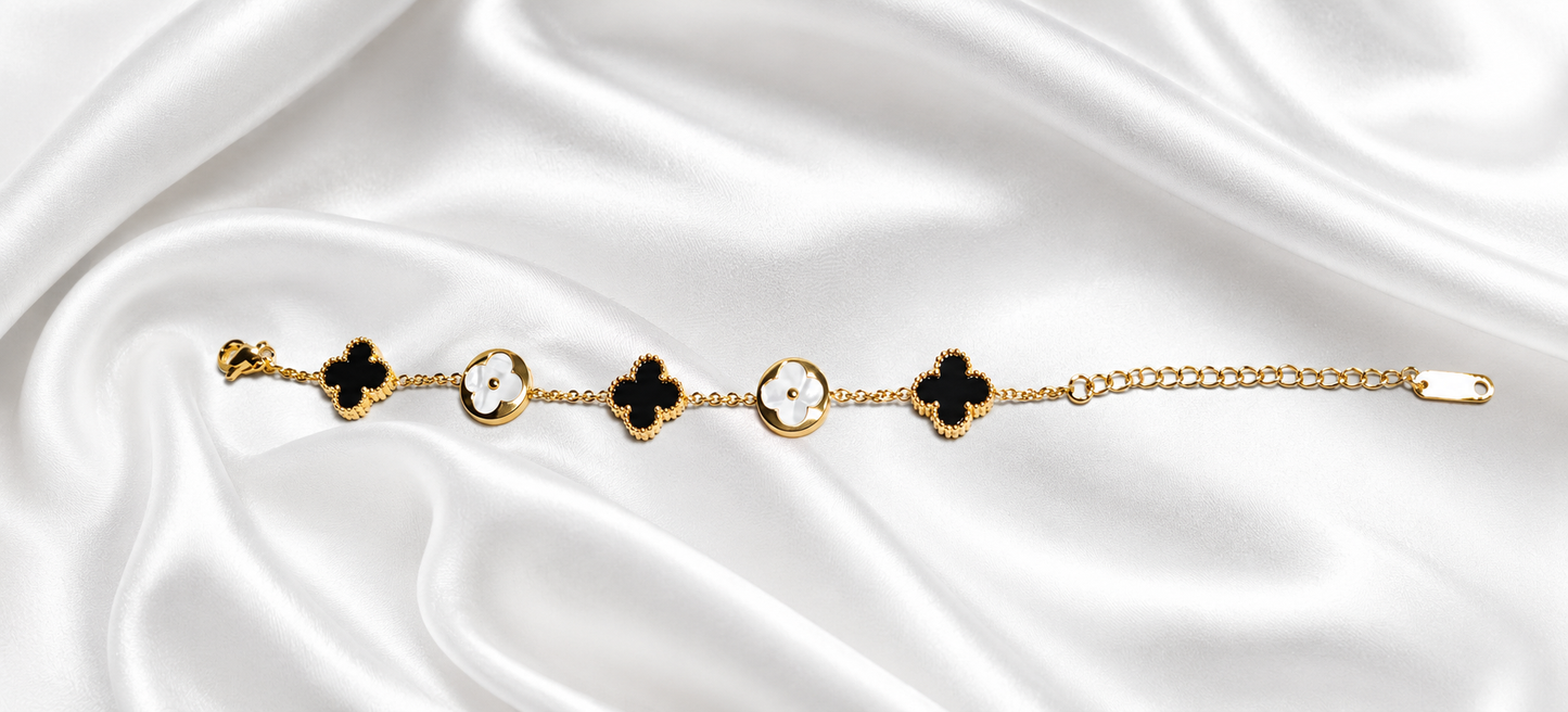 Classy Anti-Tarnish Gold-Plated Adjustable Charm Bracelet